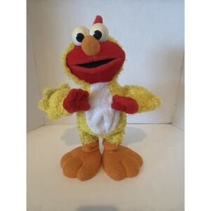 Fisher Price Sesame Street Elmo Walking Dancing Plush 2001 Mattel Toy